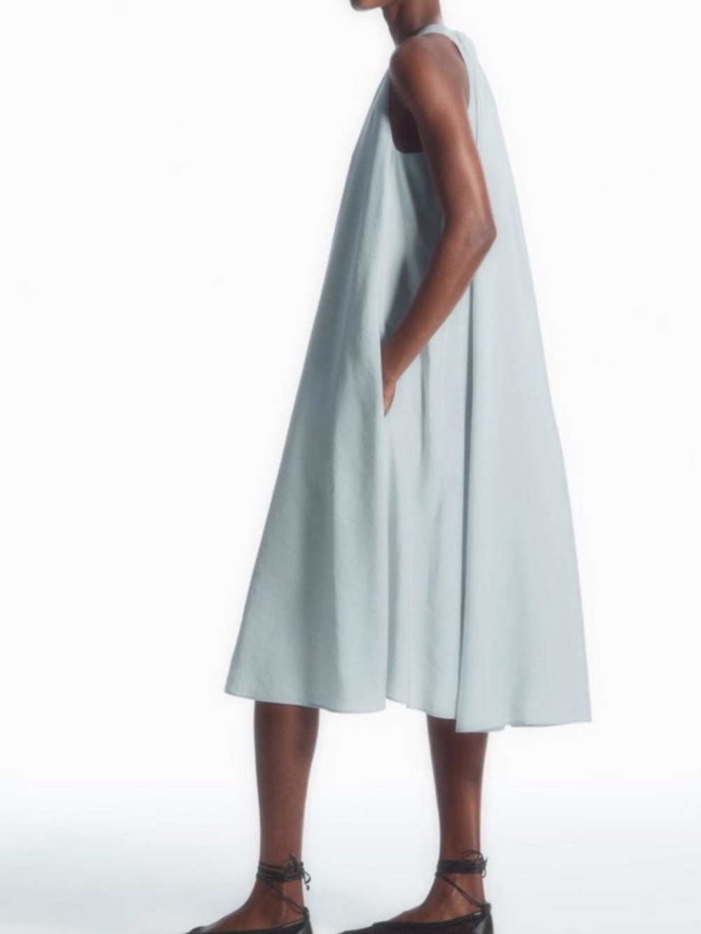 COS Racer Neck Midi Dress - Picture 2 of 10